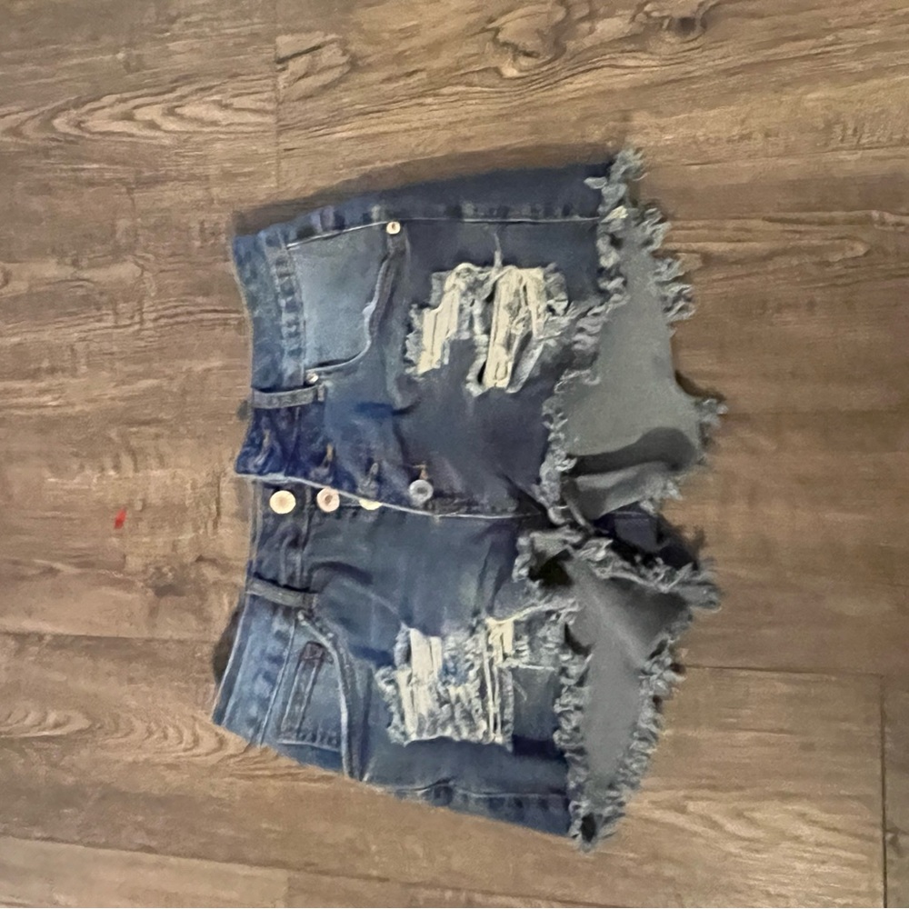 brand new blue jean shorts